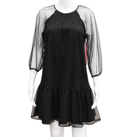 LDT | Black Polka Dot Dress Size: 6 - Picture 1 of 5